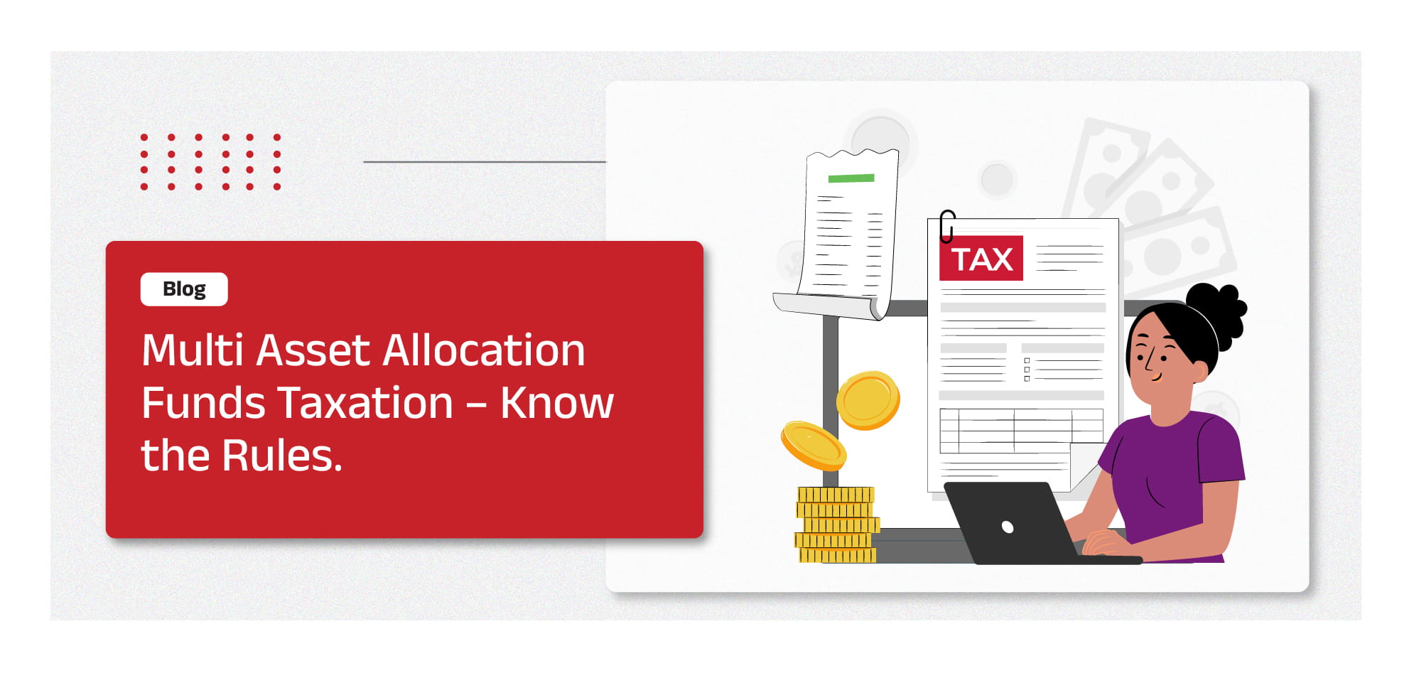 Infographic on taxation rules for multi-asset allocation funds